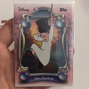 Disney Topps John Darling Card with Pink and White Accents